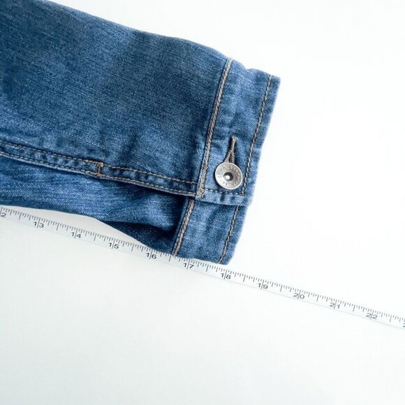 Sandwich Womens Denim Blazer Jacket Buttons Curve Hem Blue Wash Size EU 38 - Picture 7 of 7